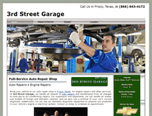Tablet Screenshot of 3rdstreetgarage.net